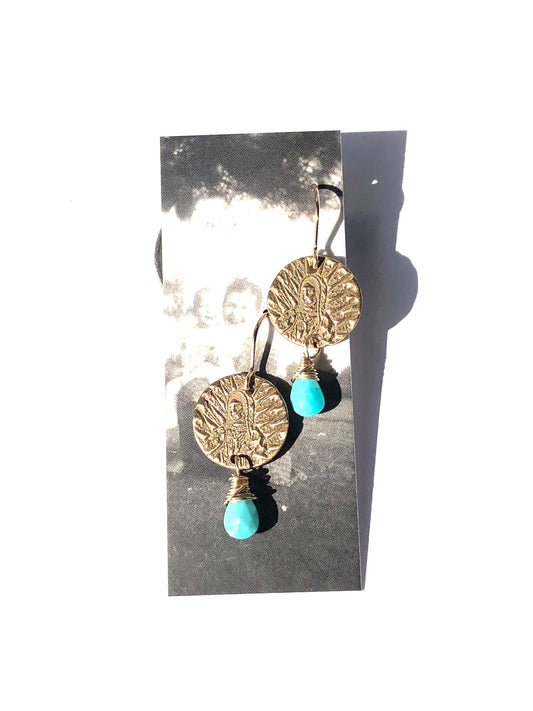 Mary Earrings with Turquoise