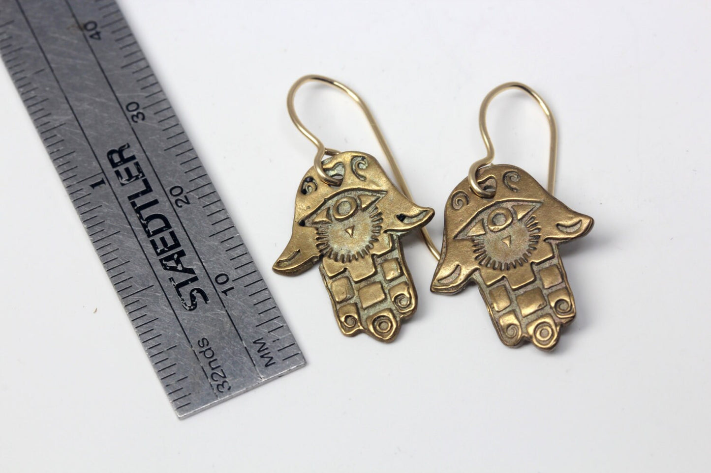 Hamsa, Hand of Fatima, Khamsa, Hand of Miriam Earrings