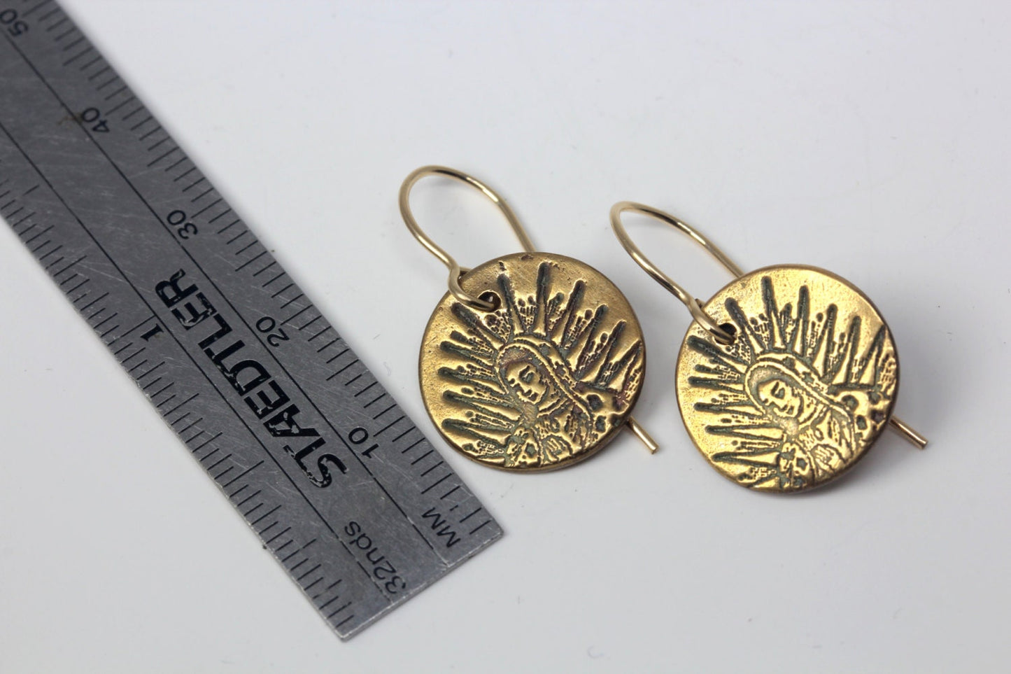 Our Lady of Guadalupe, Virgin Mary, Virgen de Guadalupe, Nuestra Senora Earrings