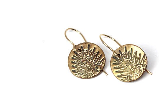 Our Lady of Guadalupe, Virgin Mary, Virgen de Guadalupe, Nuestra Senora Earrings