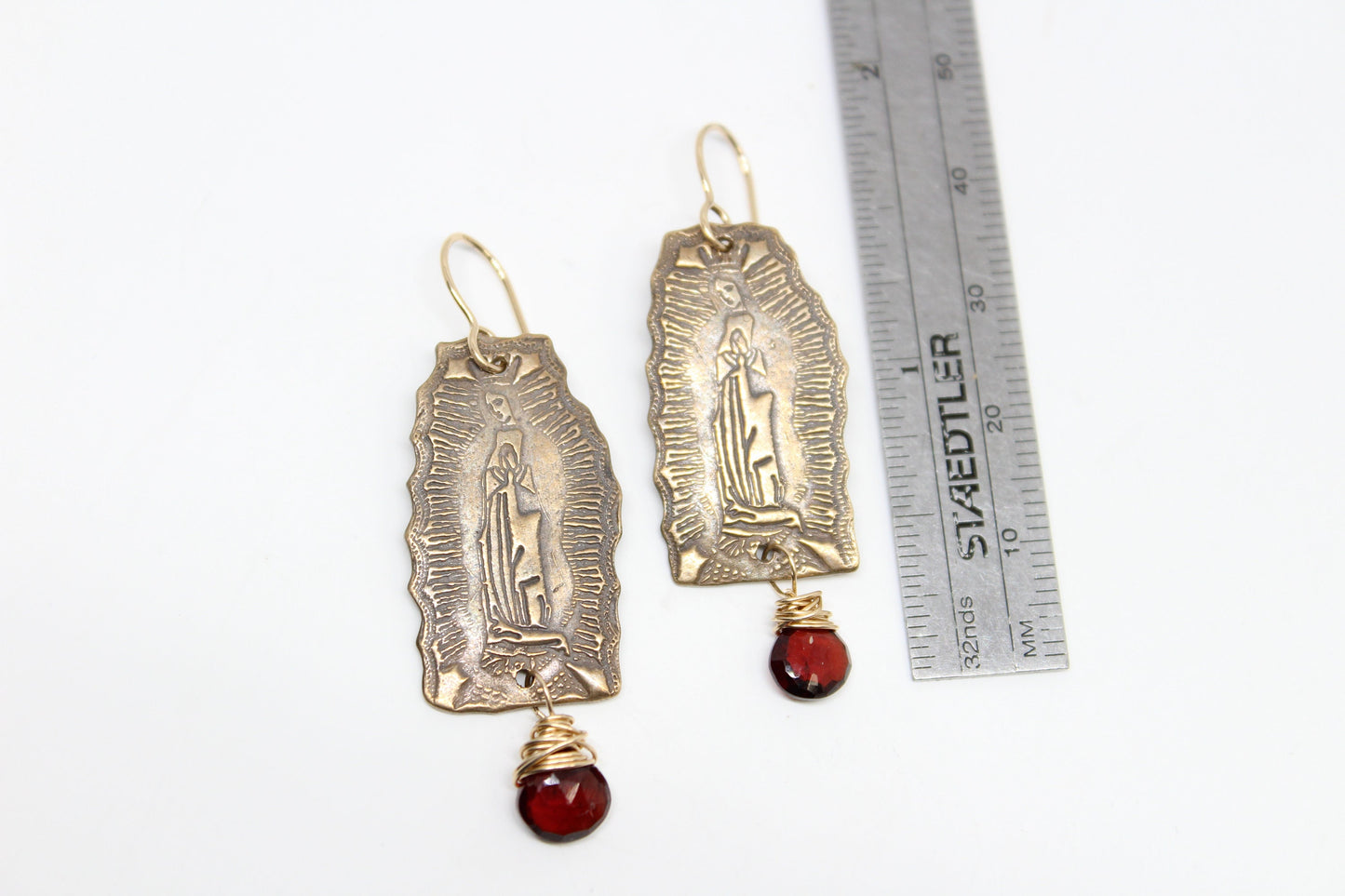 Our Lady of Guadalupe Virgen de Guadalupe Nuestra Señora Virgin Mary Earrings