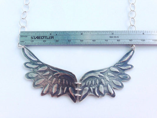 Silver Angel Wings necklace